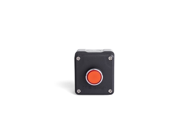 P Series Plastic 1 Hole BDDK + C3BK (NO) + C4BK (NC) Black-Grey Control Box